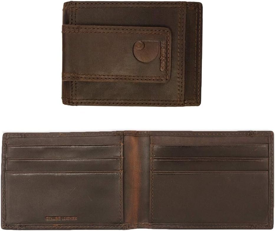 Carhartt Mens Durable Oil Tan Leather Wallets, Available in Multiple Styles