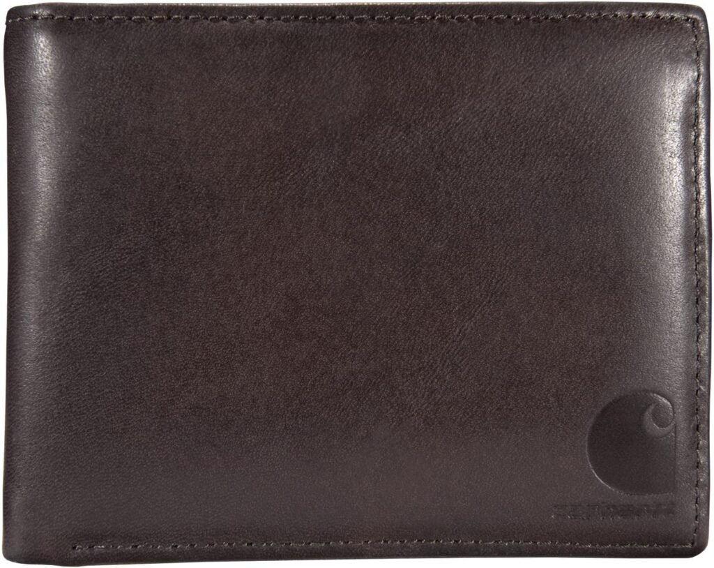 Carhartt Mens Durable Oil Tan Leather Wallets, Available in Multiple Styles