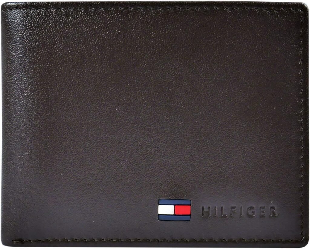 Tommy Hilfiger Mens Passcase Wallet with Removable ID Window