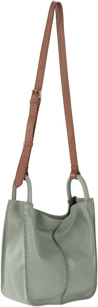 The Sak Los Feliz Crossbody Bag in Leather, Large, Lined Purse with Single Adjustable Shoulder Strap