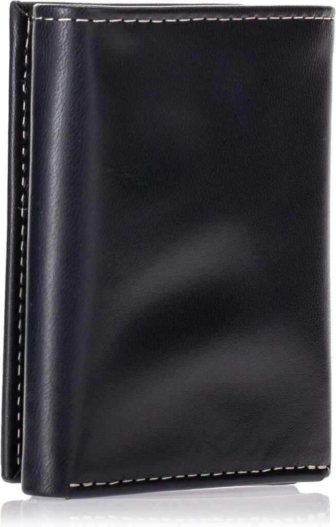 Timberland Mens Leather Trifold Wallet with ID Window