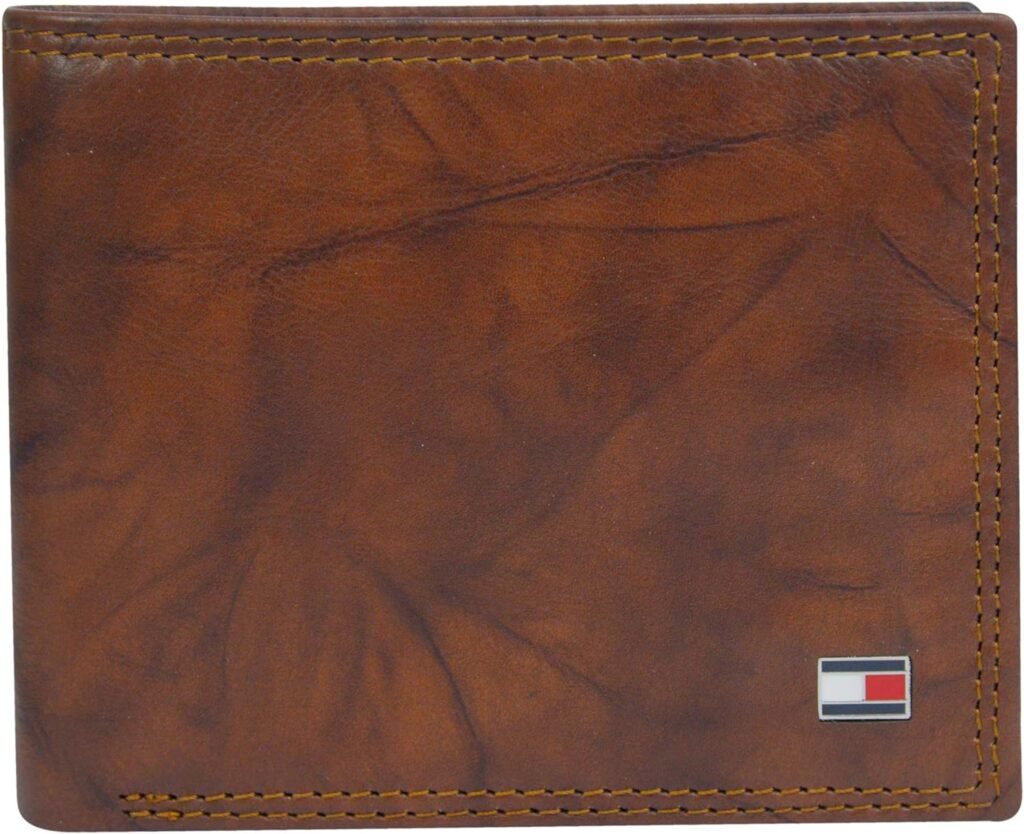 Tommy Hilfiger Mens Passcase Wallet with Multiple Card Slots