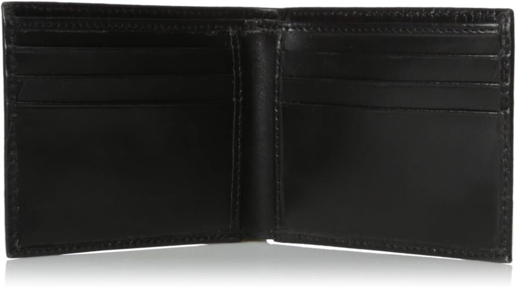 Calvin Klein Mens Calvin Klein Leather Embossed Signature Logo Billfold Wallet