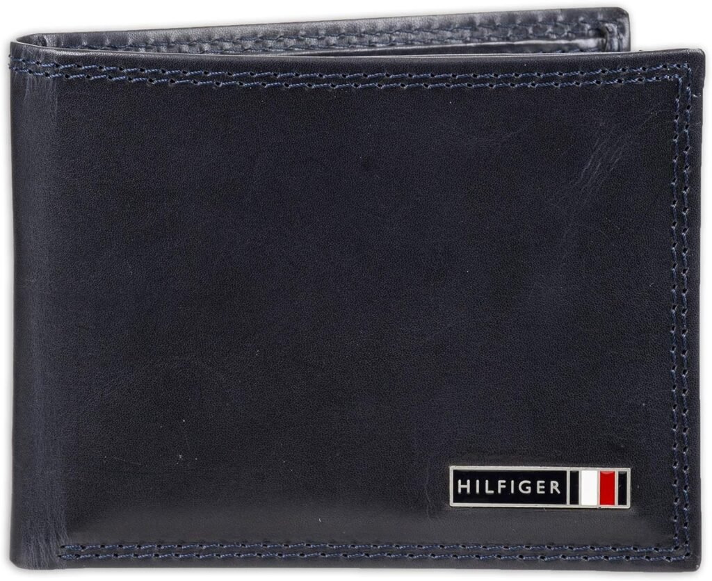 Tommy Hilfiger Mens Passcase Wallet with Multiple Card Slots