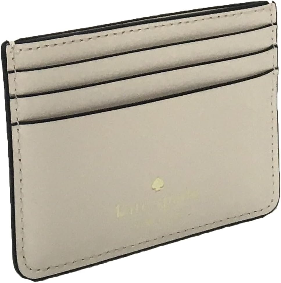 Kate Spade Womens Honey Bee Leather Slim Card Case Cardholder, Parchment Multi