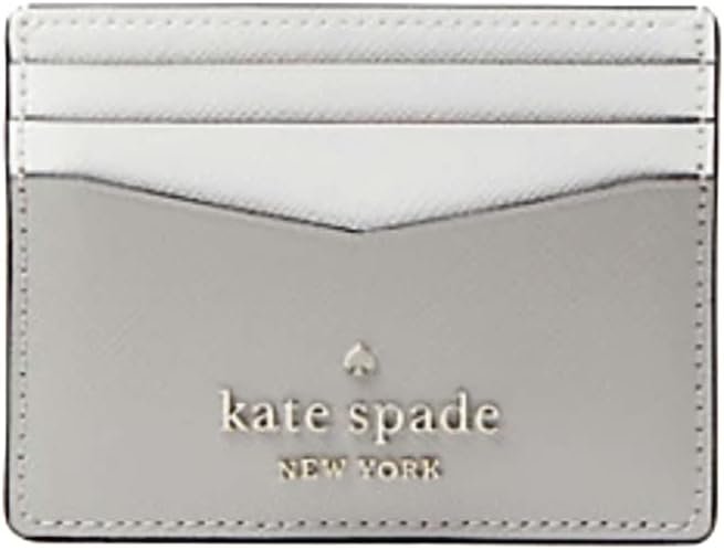 Kate Spade womens Staci Colorblock Slim Card Case Cardholder in Nimbus Grey