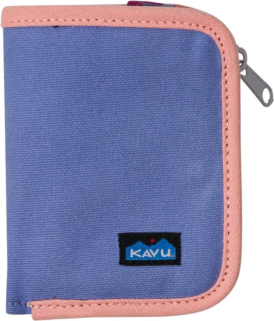 KAVU Zippy Wallet Bi Fold Zip Clutch With Removable Coin Pouch