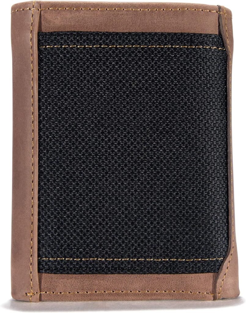 Carhartt Mens Rugged Leather Triple Stitch Wallet, Available in Multiple Styles